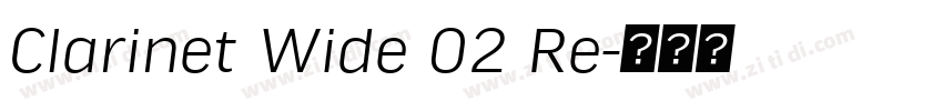 Clarinet Wide 02 Re字体转换